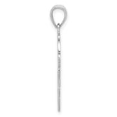 14k White Gold GRANDMA Birthstone Charm Holder Pendant